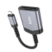 Кардридер HOCO UA25 2-in-1 card reader iP Metal Gray new Кардридер HOCO UA25 2-in-1 card reader iP Metal Gray new