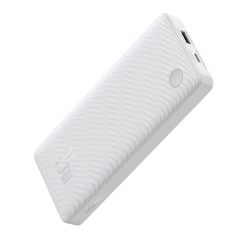 Універсальна мобільна батарея 10000 mAh Baseus Airpow Lite 15 W повербанк білий