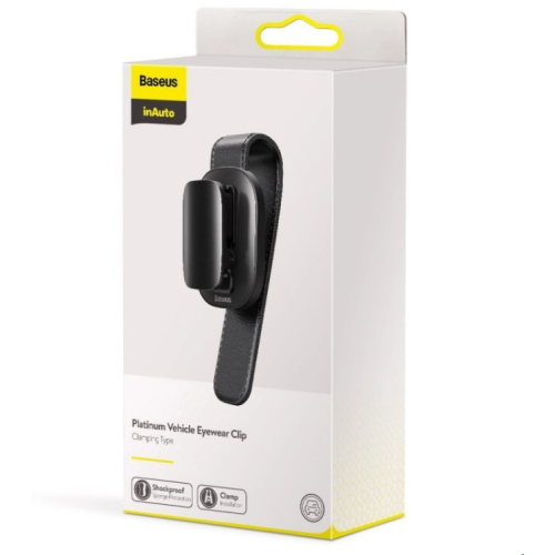 Автомобільний тримач для окуляр Baseus Platinum Vehicle eyewear clip（clamping type）Black new