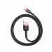 Кабель USB/Type-C 0.5 м Baseus Cafule 3 А чорний з червоним Кабель USB/Type-C 0.5 м Baseus Cafule 3 А чорний з червоним
