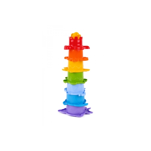 Іграшкова пірамідка Technok Toys 6580 пластик 7 пасочок 29 см різнобарвний