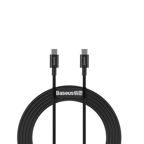 Кабель Type-C/Type-C 2 м Baseus Superior 100 Вт чорний