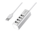 USB-хаб зовнішній 4 порти HOCO HB1 0.8 м сріблястий USB-хаб зовнішній 4 порти HOCO HB1 0.8 м сріблястий