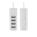 USB-хаб зовнішній 4 порти HOCO HB1 0.8 м сріблястий USB-хаб зовнішній 4 порти HOCO HB1 0.8 м сріблястий