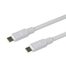 Кабель Type-C/Type-C 1 м HOCO X84 6 мм 3 А білий