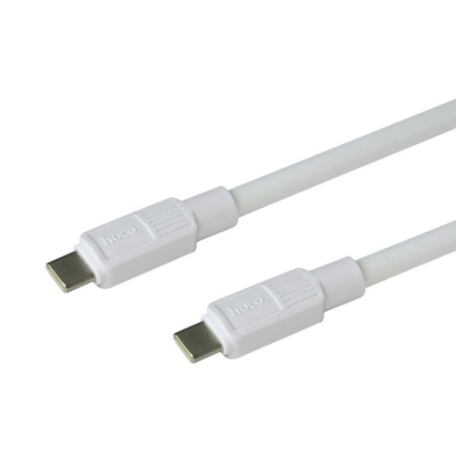 Кабель Type-C/Type-C 1 м HOCO X84 6 мм 3 А білий