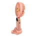 Вентилятор портативний Mini fan AND XL-880 діаметр 9 см з підставкою для телефону та дисплеєм рожевий Вентилятор портативний Mini fan AND XL-880 діаметр 9 см з підставкою для телефону та дисплеєм рожевий