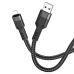 Кабель USB/Apple Lightning 1.2 м Hoco U110 2.4 А чорний Кабель USB/Apple Lightning 1.2 м Hoco U110 2.4 А чорний