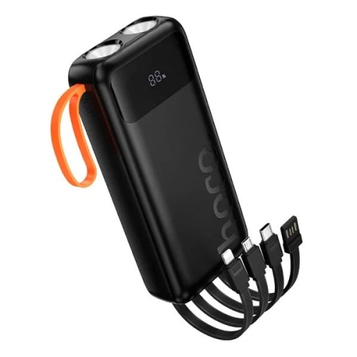 Універсальна мобільна батарея 20000 mAh Hoco J151A Spirit 10 W повербанк з дисплеєм чорний