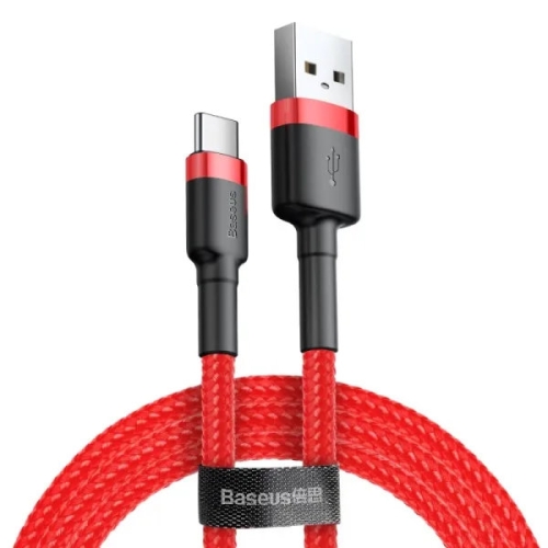 Кабель USB/Type-C 1 м Baseus Cafule 3 А червоний