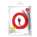 Кабель USB/Type-C 1 м Baseus Cafule 3 А червоний Кабель USB/Type-C 1 м Baseus Cafule 3 А червоний