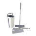 Швабра для миття підлоги 120 х 33 см Hand Free Cleaning Mop з відром автоматичний віджим сірий Швабра для миття підлоги 120 х 33 см Hand Free Cleaning Mop з відром автоматичний віджим сірий