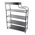 Полиця для взуття Shoe Rack 08-02 відкрита 60 х 18.5 х 78.5 см метал чорний