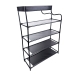 Полиця для взуття Shoe Rack 08-02 відкрита 60 х 18.5 х 78.5 см метал чорний