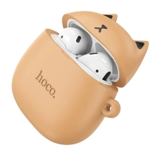 Навушники бездротові вкладки Hoco EW45 Caramel Cat Bluetooth бежевий