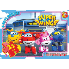 Пазли класичні 35 елементів G-Toys GP-UW225 Super Wings з постером new