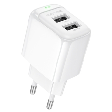 Зарядний блок живлення 2хUSB BOROFONE BAS41A Potential 12 W 5 V 2 A білий