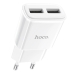 Зарядний блок живлення 2хUSB HOCO C88A Star 5 V 2.4 A білий
