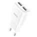 Зарядний блок живлення 2хUSB HOCO C88A Star 5 V 2.4 A білий