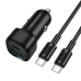 Автомобільний зарядний пристрій з кабелем Type-C+USB/Type-C BOROFONE BZ34B Cloud 38 W чорний Автомобільний зарядний пристрій з кабелем Type-C+USB/Type-C BOROFONE BZ34B Cloud 38 W чорний