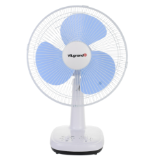 Вентилятор настільний Vilgrand VTF3031 діаметр 30 см білий з блакитним