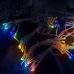 Світлодіодна гірлянда-завіса прозорий дріт 240 LED Magic Lights USB з пультом ліхтарики 2 х 2 м мульти