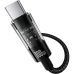 Кабель USB/Type-C 2 м Baseus Gem 100 Вт чорний