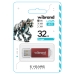Флеш пам'ять USB 32 GВ Wibrand Cougar USB 2.0 червоний