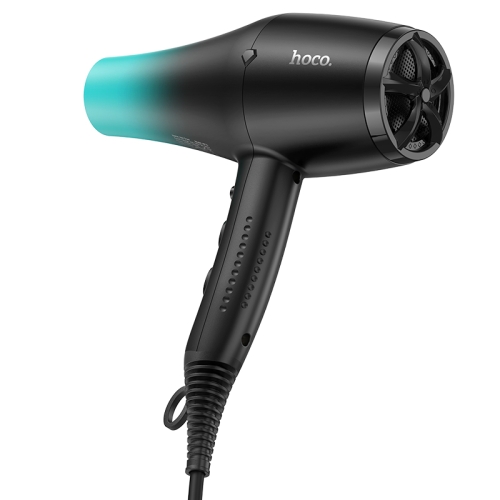 Фен для волосся HOCO HP15 2400 Вт чорний з блакитним