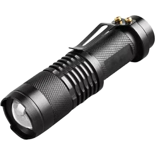 Ліхтар ручний акумуляторний Bailong BL-1812-T6 з кліпсою чорний