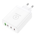 Зарядний блок живлення 3хType-C+USB WUW C158 100 W 20 V 5 A білий Зарядний блок живлення 3хType-C+USB WUW C158 100 W 20 V 5 A білий