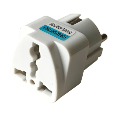 Мережевий перехідник US-EU Travel Adaptor білий