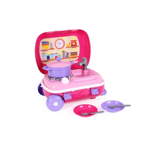 Дитячий ігровий набір 9в1 Кухня Technok Toys 6061 у валізі