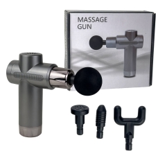 Масажер портативний Fascial Gun RF-723X перкусійний сірий