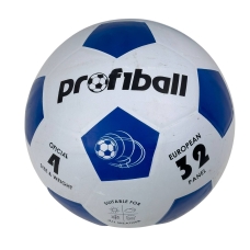 М'яч футбольний №4 Profiball VA-0018-1 білий з синім