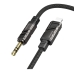 Аудiокабель Apple Lightning/3.5 мм AUX 1 м BOROFONE BL22 Dignity чорний