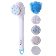 Масажер портативний щітка для тіла Spin Spa Brush WN-01 вібромасаж білий з блакитним