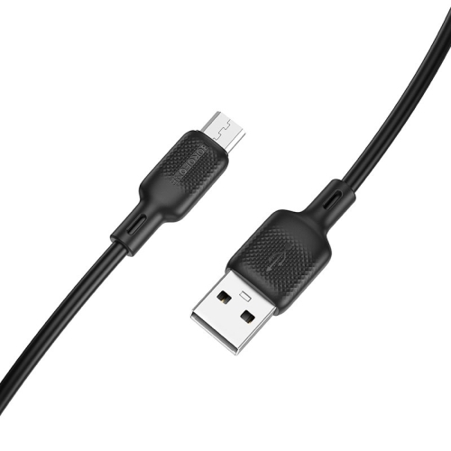 Кабель USB/micro-USB 3 м BOROFONE BX113 Lenny 2.4 A чорний