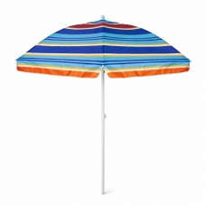 Пляжна садова парасолька 2.5 м Best-13 Смужки №3 Anti-UV з нахилом різнобарвний
