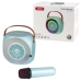 Колонка портативна з мікрофоном XO F42 Dazzling Bluetooth LED блакитний