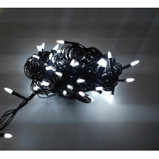 / Світлодіодна гірлянда-нитка чорний дріт 100 LED Euro Led свічка 7.4 м 8 режимів білий