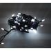 / Світлодіодна гірлянда-нитка чорний дріт 100 LED Euro Led свічка 7.4 м 8 режимів білий / Світлодіодна гірлянда-нитка чорний дріт 100 LED Euro Led свічка 7.4 м 8 режимів білий