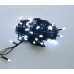 / Світлодіодна гірлянда-нитка чорний дріт 100 LED Euro Led свічка 7.4 м 8 режимів білий / Світлодіодна гірлянда-нитка чорний дріт 100 LED Euro Led свічка 7.4 м 8 режимів білий