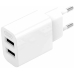 Зарядний пристрій з кабелем 2хUSB/Apple Lightning 1 м XO L109 12 W 5 V 2.4 A білий Зарядний пристрій з кабелем 2хUSB/Apple Lightning 1 м XO L109 12 W 5 V 2.4 A білий
