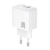 Зарядний блок живлення USB+Type-C BOROFONE BAS45A Potential 30 W 12 V 2.5 A білий