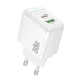 Зарядний блок живлення USB+Type-C BOROFONE BAS45A Potential 30 W 12 V 2.5 A білий