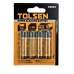 Батарейка пальчикова АА Tolsen Super Alkaline LR6 лужна Батарейка пальчикова АА Tolsen Super Alkaline LR6 лужна