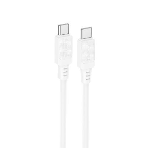 Кабель Type-C/Type-C 1 м BOROFONE BX115 Lotto 60 Вт білий