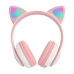 Навушники дитячі бездротові накладні CAT STN-28 LED MP3 Bluetooth з вушками рожевий Навушники дитячі бездротові накладні CAT STN-28 LED MP3 Bluetooth з вушками рожевий