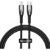 Кабель Type-C/Apple Lightning 2 м Baseus Glimmer Series 20 Вт чорний Кабель Type-C/Apple Lightning 2 м Baseus Glimmer Series 20 Вт чорний